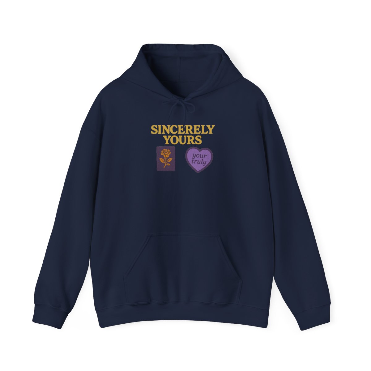 Sincerely Yours Patchwork Embroidered Hoodie - alternate angle 4, merchandise