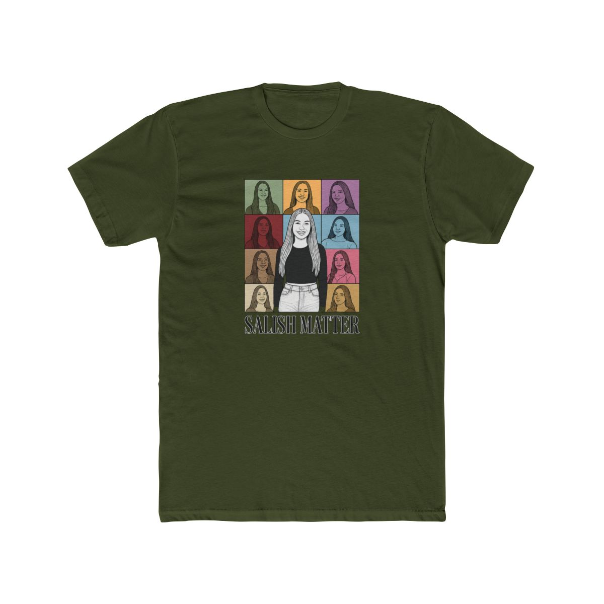 Salish Matter Pop Art Collage Graphic Tee - alternate angle 5, merchandise