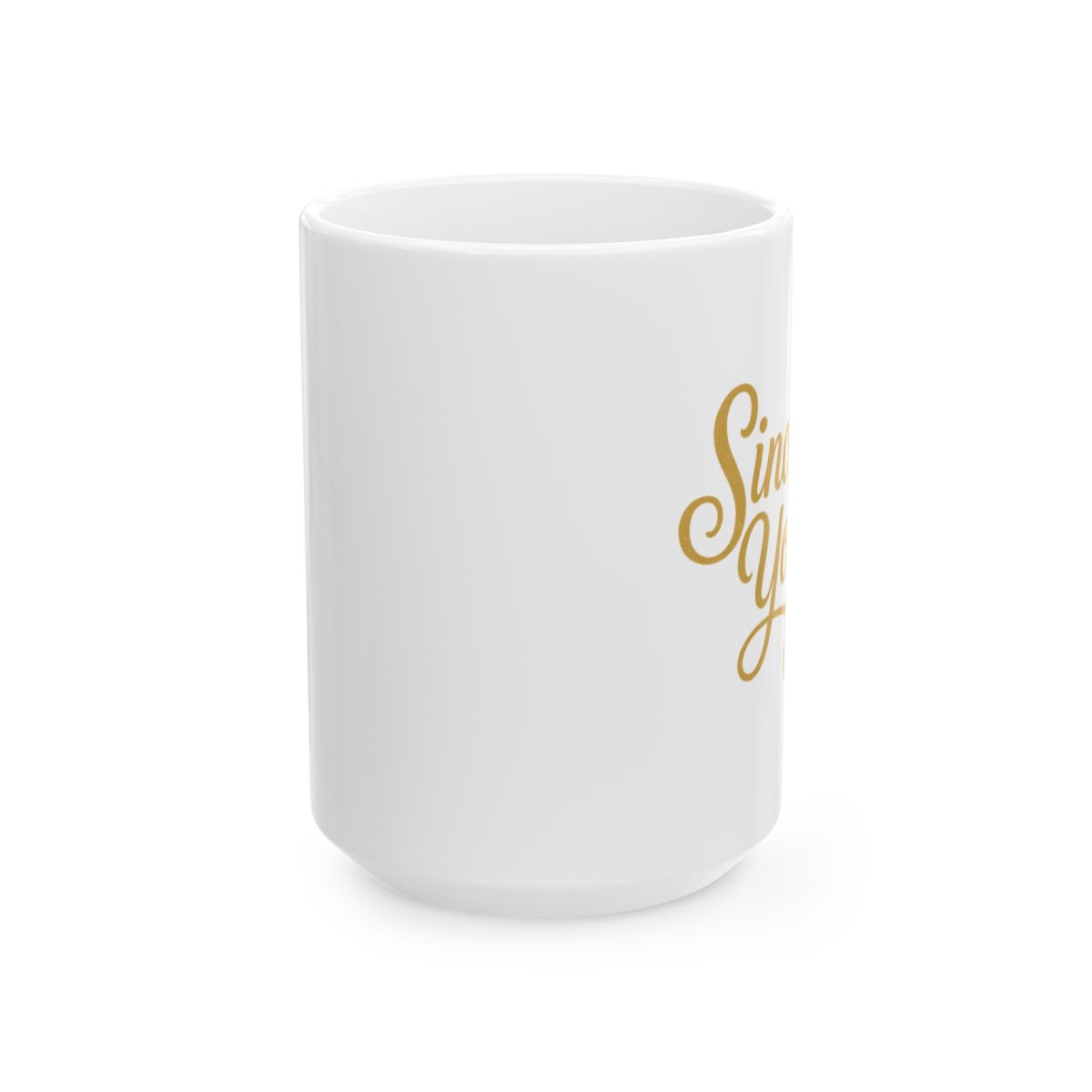 But First Coffee Handwritten Mug - Morning Ritual Cup for Coffee Lovers - alternate angle 2, merchandise