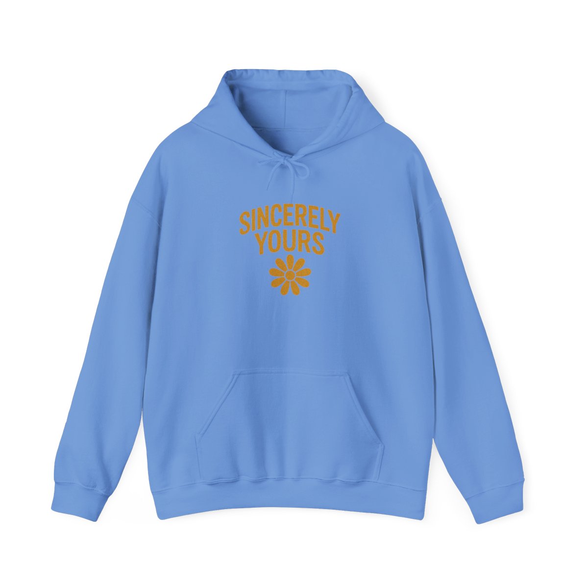 Bold Yellow Hoodie by Salish Matter and Sincerely Yours - Indie Art Lover Gift - alternate angle 4, merchandise