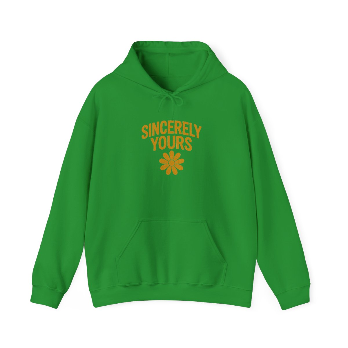 Bold Yellow Hoodie by Salish Matter and Sincerely Yours - Indie Art Lover Gift - alternate angle 3, merchandise