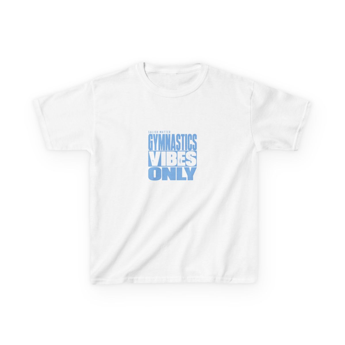 Gymnastics Vibes Only Salish Matter Unisex Kids Tee - alternate angle 2, merchandise
