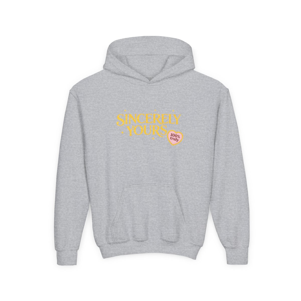 Kids Gold Sincerely Yours Light Yellow Hoodie with Patches - alternate angle 4, merchandise