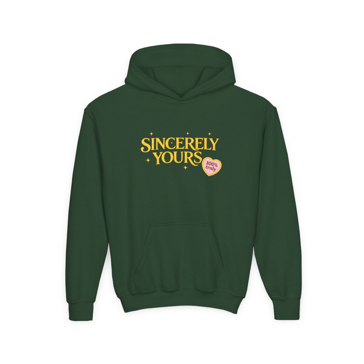 Kids Gold Sincerely Yours Light Yellow Hoodie with Patches - alternate angle 5, merchandise