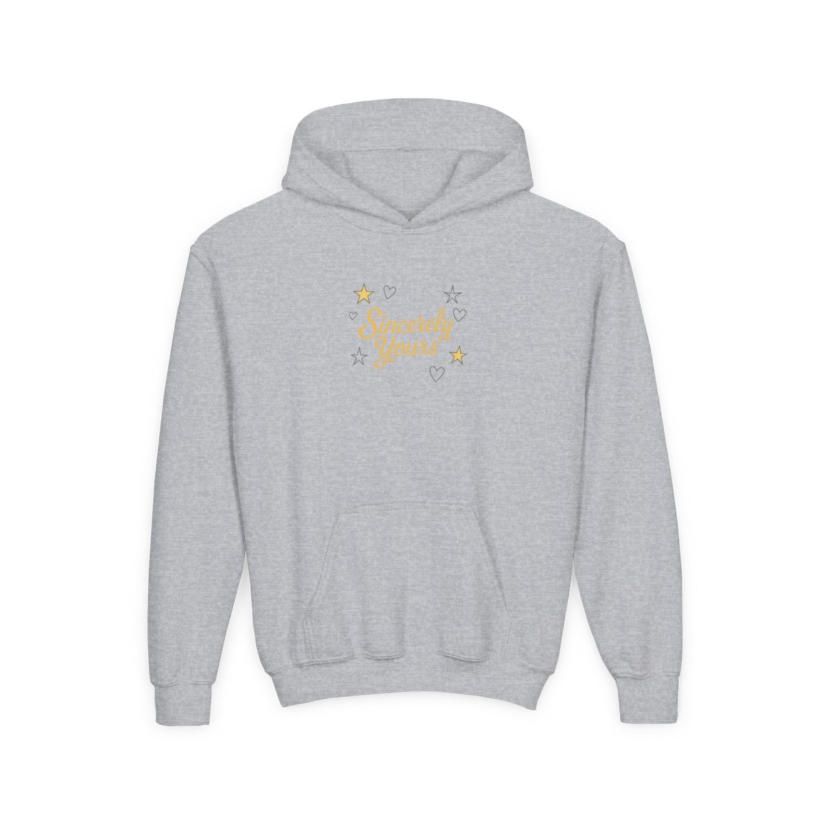 Stars and Hearts Kids Hoodie by Sincerely Yours - alternate angle 2, merchandise