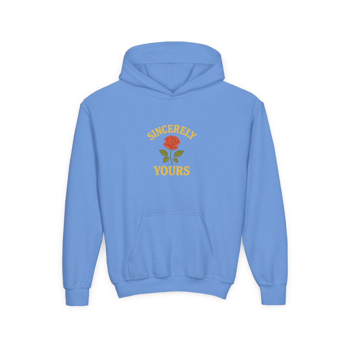 Salish Matter Sincerely Yours Witty Yellow Hoodie for Kids - alternate angle 5, merchandise