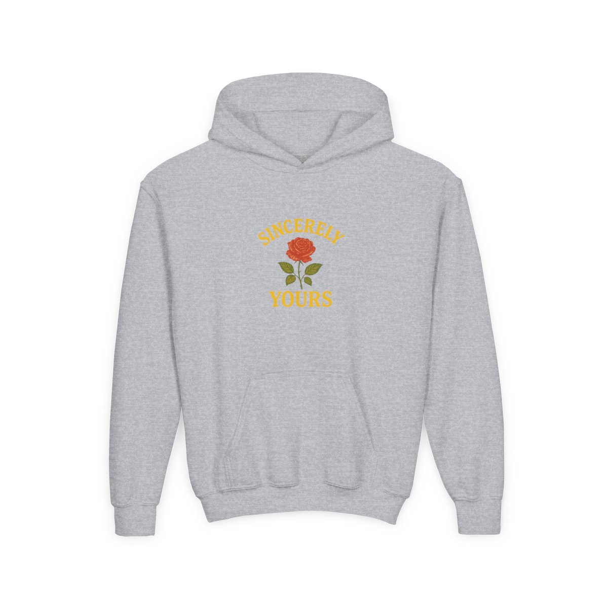 Salish Matter Sincerely Yours Witty Yellow Hoodie for Kids - alternate angle 2, merchandise