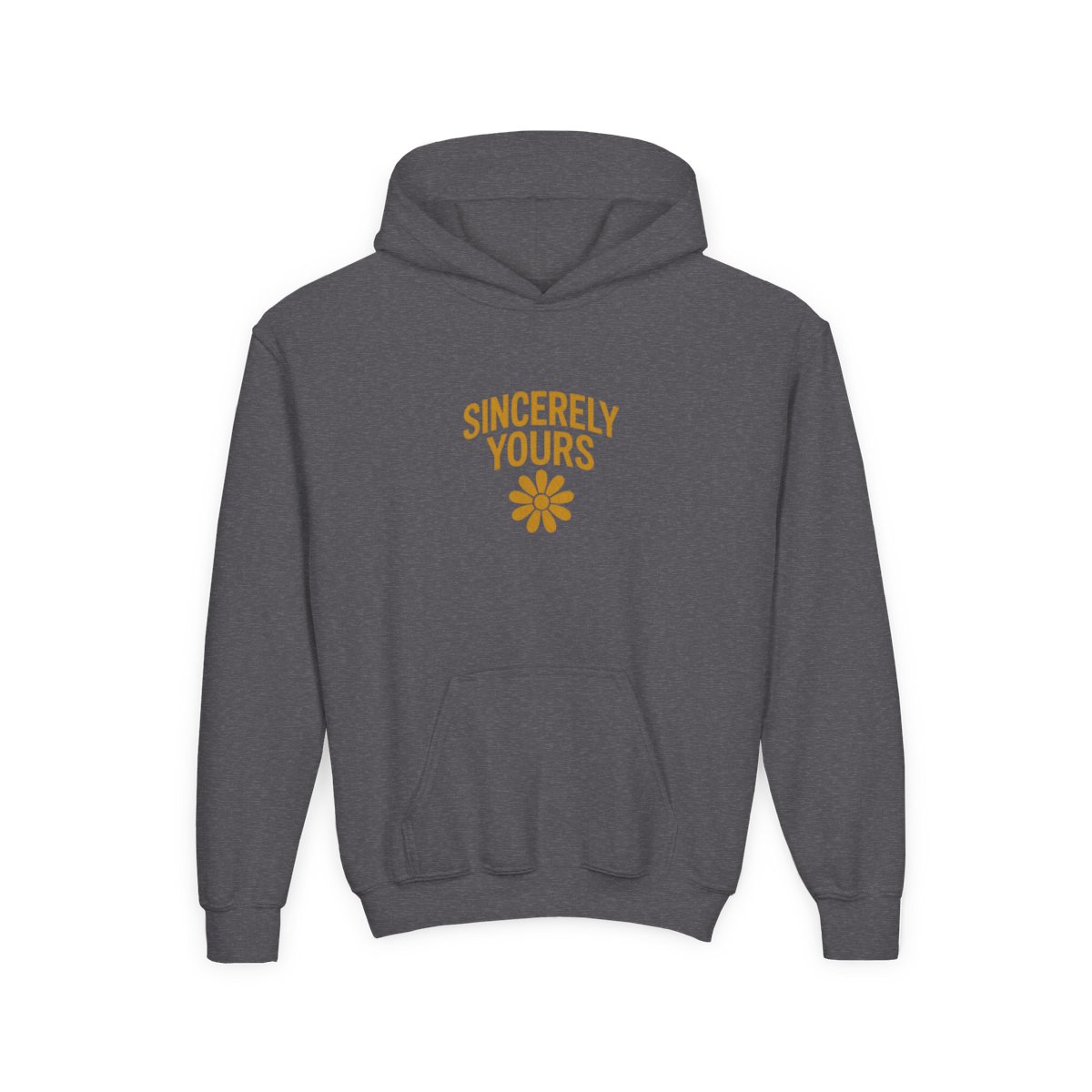 Salish Matter Sincerely Yours Hoodie in Bold Yellow for Kids, Indie Artist Present - alternate angle 2, merchandise