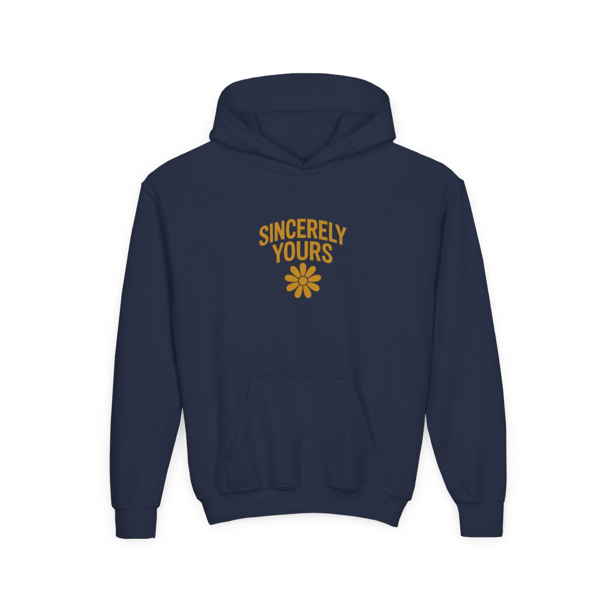 Salish Matter Sincerely Yours Hoodie in Bold Yellow for Kids, Indie Artist Present