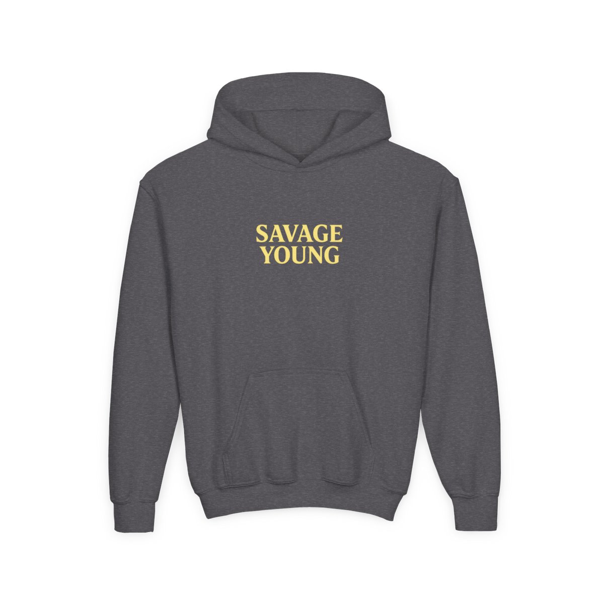 Sincerely Yours Embroidered Pale Yellow Kids Hoodie, Cozy Casual Gift - alternate angle 2, merchandise