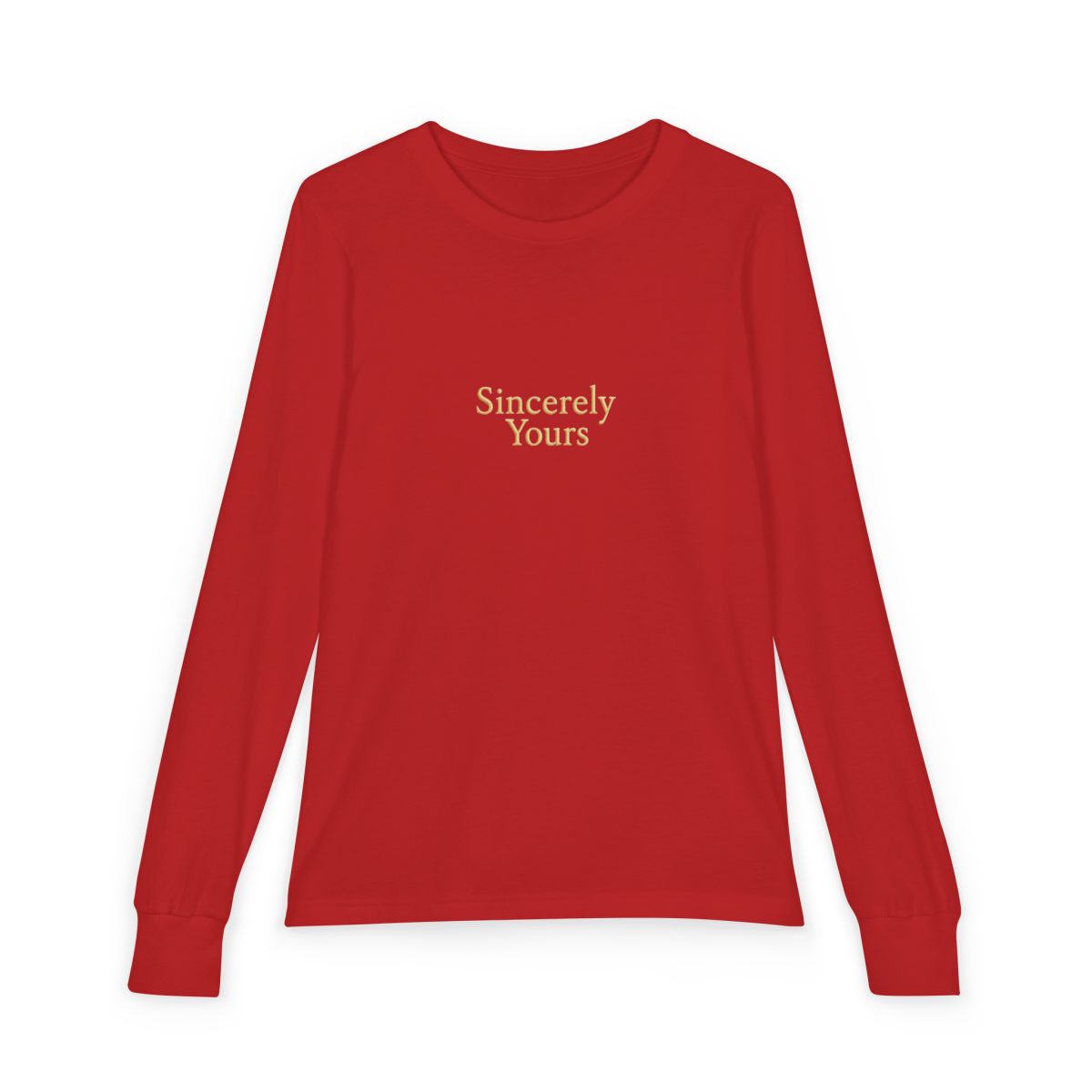 Sincerely Yours Pale Yellow Kids Hoodie with Chest Text and Sleeve Patch - alternate angle 2, merchandise